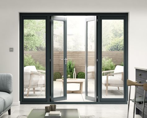 French Doors Patio Exterior, External Bifold Doors, Modern Patio Doors, External French Doors, French Doors Bedroom, Sliding Folding Doors, French Doors Exterior, Doors Exterior, French Doors Patio