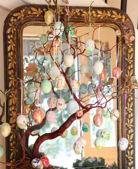 Goddess Eostre, Spring Branches, Fertility Goddess, Hobbies To Take Up, Pagan Festivals, Easter Home Decor, Easter Egg Tree, Egg Tree, Easter Tree Decorations