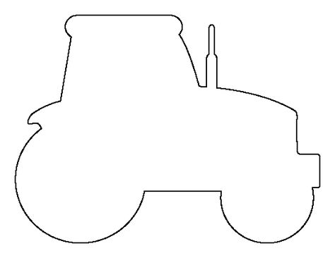 Tractor pattern. Use the printable outline for crafts, creating stencils, scrapbooking, and more. Free PDF template to download and print at http://patternuniverse.com/download/tractor-pattern/ Printable Tractor Template, Tractor Pattern Free Printable, Tractor Printables Free, Tractor Template Printable, Tractor Template, Tractor Outline, Tractor Stencil, Tractor Craft, Tractor Printable