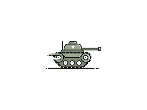 Tank Simple Tank Drawing, Tank Tattoo Design, Tank Illustration, Tank Cartoon, Tank Tattoo, Bullet Tattoo, Tank Vehicle, Tank Drawing, Mechanic Tattoo