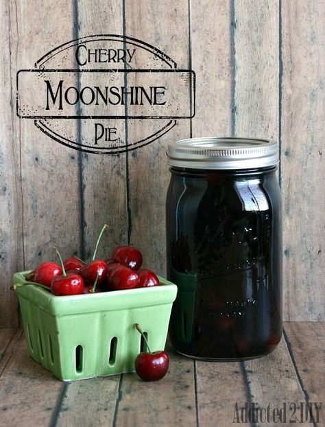 Cherry Pie Moonshine Recipe, Cherry Pie Moonshine, Moonshine Drinks, Homemade Moonshine, Moonshine Recipe, Entertaining Menu, Homemade Alcohol, Homemade Liquor, Liquor Recipes