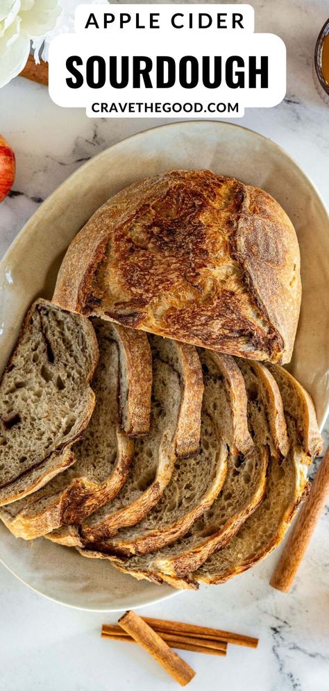 Apple Cider Sourdough With Cider Spice Swirl Sourdough Thanksgiving Recipes Bread, Sourdough Apple Cider Cookies, Cold Proof Sourdough Recipe, Christmas Sourdough Bread Recipes, Sourdough Bread Add In Ideas, Sourdough Apple Cider Muffins, Cranberry Pecan Sourdough Bread, What To Bake Sourdough Bread In, Caramel Apple Sourdough Bread