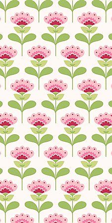 Z Half Drop Pattern, Lobelia Cardinalis, Tilda Fabric, Girl Bedding, Patterns Floral, Mode Rose, Floral Textile, Textil Design, Drops Patterns