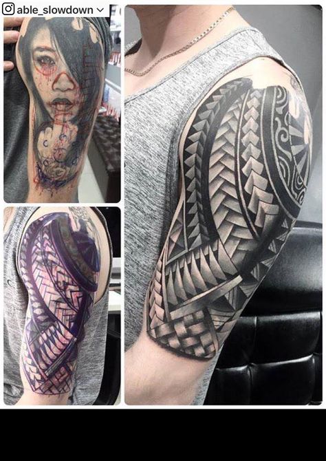 Polynesian Cover Up Tattoo, Shoulder Tattoo Coverup, Arm Cover Up Tattoos Men, Tapas Tattoo, Coverup Tattoo Design For Man, Trible Tattoos, Arm Cover Up Tattoos, Cover Up Tattoos For Men, Bicep Tattoo Men