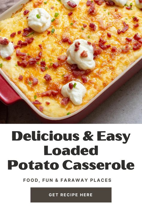 This loaded potato casserole is a guaranteed family favorite. Packed with flavor and loaded with ingredients that make it a dish to remember, it's a must-try recipe for any family gathering, special occasion, or regular busy weeknight. Loaded Potato Casserole, Loaded Potato, Hash Brown Casserole, Potato Casserole, Family Favorites, Soul Food, Casserole Recipes, Special Occasion, Good Food