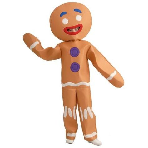 Shrek-Gingerbread Man Child Costume Shrek Gingerbread, Gingerbread Man Costume, Gingerbread Man Costumes, Shrek Character, Shrek Costume, Hansel Y Gretel, Horse Costumes, Costumes For Teens, Wings Costume