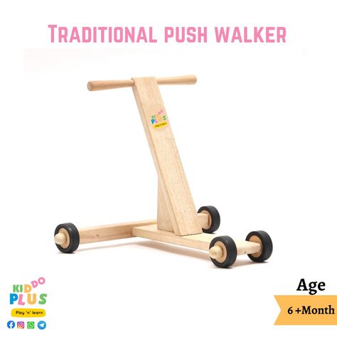 Developing Independence in the Child: You can encourage your child to try walking on their own by using a simple walking wagon. Your child's confidence and self-esteem will increase as they become more independent. 
Strong, Sturdy Walking Wagon with Traction This walking wagon is made to withstand the weight and pressure of your baby.
#walker #pushwalker #woodenpushwalker #woodentoys 
#woodenwalker #traditionalwalker #woodentoys #toys #montessori #educatinaltoys Wooden Baby Walker, Photo Album Gift, Toys Montessori, Baby Walker, Wooden Toys, Montessori, Photo Album, Walking, Confidence