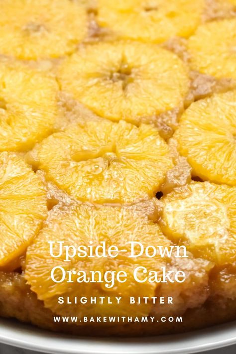 This Upside-down Orange Cake is moist, buttery and caramelly with notes of slight bitterness coming through with each bite. This cake is such a dainty and old-fashioned cake that would make a great addition to morning or afternoon tea. Feel free to mix up the citrus being used in the recipe or use a range of citrus. Orange Upside Down Cake, Orange Yogurt, Orange Cake Recipe, Cake Mixture, Sweet Pie, Cake Tasting, Orange Cake, Upside Down Cake, Recipe Video