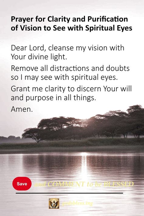 Prayer for Clarity and Purification of Vision to See with Spiritual Eyes Cleansing Prayer Spiritual, Prayer For Cleansing Home, Spiritual Cleansing Ritual, Cleansing Mantras, Cleansing Prayers, Catholic Prayer For Protection, Spiritual Cleansing Prayer, Spiritual Purification, Water Blessings