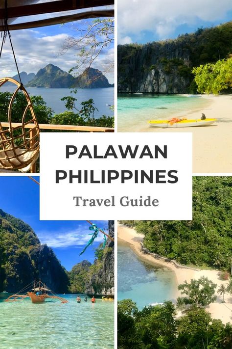 Palawan Philippines | Palawan Island is undoubtedly one of the most beautiful places in the Philippines. Read this Palawan Philippines travel guide to discover the best places to stay in Palawan, how to navigate Palawan transportation, Palawan accommodation recommendations and more! Visit popular El Nido Palawan, the more secluded Port Barton Palawan and beyond. | Beautiful Palawan Places | ElNido Palawan Travel #palawantravel #palawanisland #elnidopalawan Palawan Island, Philippines Travel Guide, Coron Palawan, China Travel Guide, Palawan Philippines, Travel Destinations Asia, Asia Travel Guide, Southeast Asia Travel, Places In The World