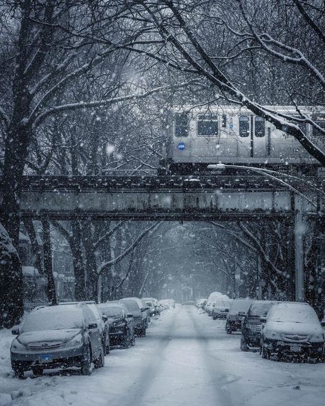 Chicago Snow, New York Christmas Aesthetic, Chicago Aesthetic, Chicago Winter, Christmas In The City, Chicago Photos, Chicago Photography, Chicago City, Gifts For Boyfriend