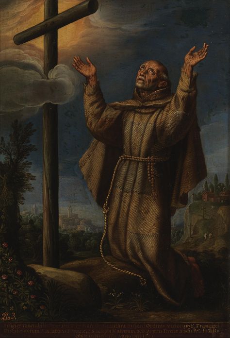 Saint Peter of Alcantara / San Pedro de Alcántara (1499-1562) // Siglo XVII // Anónimo // #Franciscan #prayer #Cross #asceticism Traditional Catholicism, Monastic Life, Saint Peter, St Francis, Sacred Art, San Pedro, No Instagram, Tumblr, Instagram