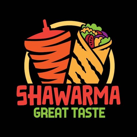 Falafel Logo, Shawarma Design, Shawarma Logo, Shawarma Kebab, Kebab Logo, Chicken Doner, Shawarma Chicken, Döner Kebab, Chicken Logo