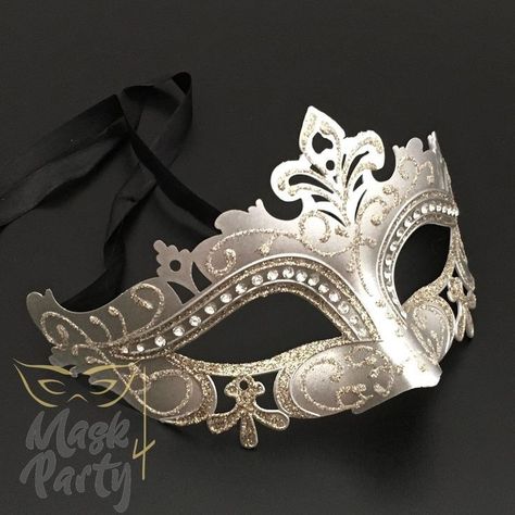 Ballroom Mask, Diy Masquerade Mask, Masquerade Mask Diy, Silver Masquerade Mask, Mask Venetian, Mens Masquerade Mask, Venetian Masquerade Masks, Silver Mask, Butterfly Mask