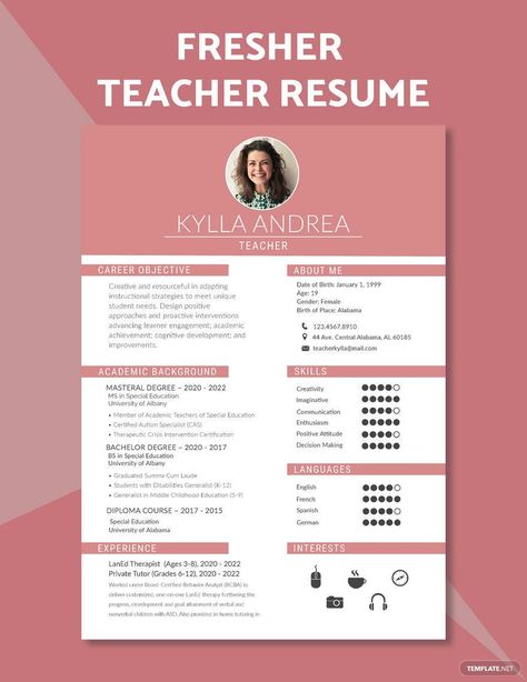 Fresher Teacher Resume Resume Format For Freshers Teacher, Resume Template For Teachers, Resume For Teachers, Resume For Teacher Job Fresher, Resume For Teacher Job, Job Questions, Teaching Resume Examples, Teacher Resume Template Free, Teacher Cv Template