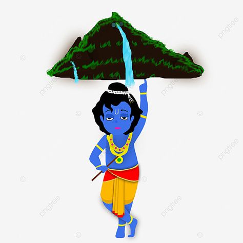 Goverdhan Parvat, Graphic Design Png, Janmashtami Celebration, Happy Krishna Janmashtami, Happy Krishna, Happy Janmashtami, Celebration Background, Krishna Janmashtami, Shree Krishna