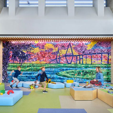 Medical University of South Carolina Shawn Jenkins Children’s Hospital and Pearl Tourville Women’s Pavilion – Perkins&Will Healthcare Interior Design, Sensory Rooms, High Risk Pregnancy, Sensory Friendly, University Of South Carolina, Architecture Magazines, Healthcare Design, Organic Lines, Kids Zone