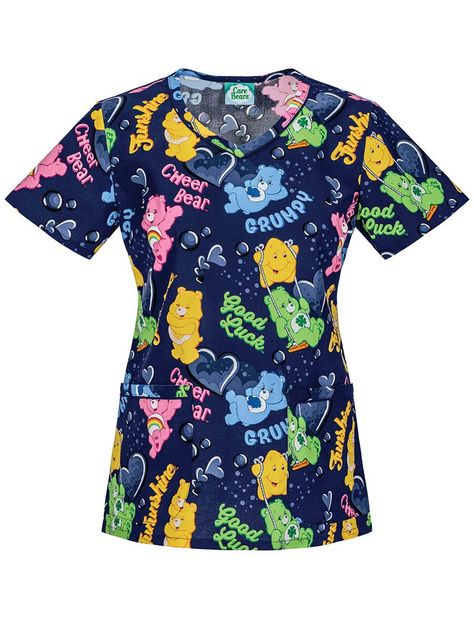 Share Tafford with your friends and receive a promo code for $5 OFF your order! (on qualifying brands) Tooniforms I Love Care Bears V-Neck Print Scrub Top Pediatric Nursing Scrubs, Medical Assistant Scrubs, Nurse Style, Fun Scrubs, Disney Scrubs, Doctor Outfit, Cherokee Woman, Cute Scrubs, Nursing Scrubs