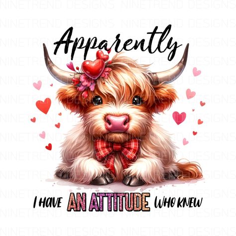 Highland Cow Sublimation Designs, Valentine Sublimation Designs, Highland Cow Pictures, Cow Watercolor, Valentine Sublimation, Cow Print Wallpaper, Sublimation Graphics, Cow Pictures, Watercolor Png