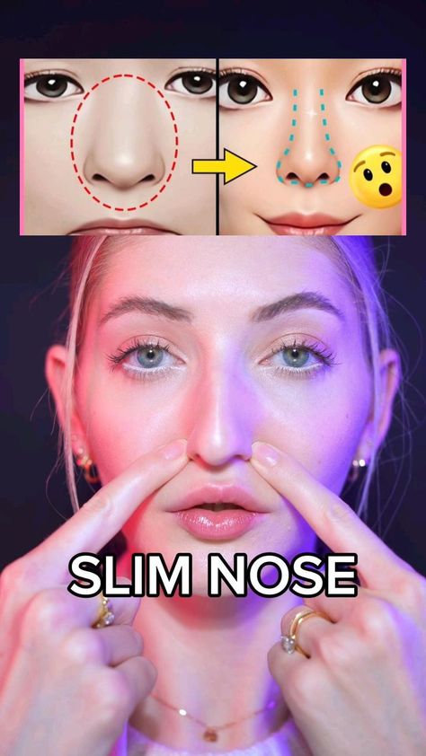 you learn about beauty nose and how to shape it up Face Massage Tutorial, Slim Nose, Face Massage Techniques, Facial Routine Skincare, Facial Massage Routine, Face Yoga Facial Exercises, Facial Routines, Face Skin Care Routine, Natural Face Skin Care