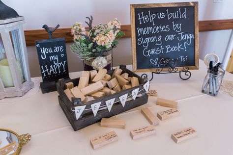 Guest Book Jenga, Guest Books Ideas, Jenga Wedding, Beach Wedding Groom, Brunch Bar, Books Ideas, Wedding Brunch, Wedding Guest List, Beach Wedding Favors