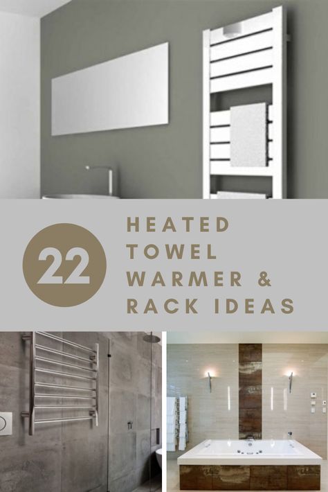 Modern Bathroom Towel Rack Ideas, Towel Bars In Bathroom Ideas, Towel Bars In Bathroom, Bathroom Towel Rack Ideas, Heated Towel Racks Bathroom, Towel Warmer Rack, Steam Room Shower, Heated Towel Bar, Heated Towel Warmer