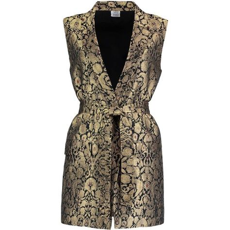 Sania Studio - Gold Brocade Waistcoat ($305) ❤ liked on Polyvore featuring outerwear, vests, gold vest, brown waistcoat, long vests, long waistcoat and metallic gold vest Gold Waistcoat, Brocade Waistcoat, Brocade Vest, Brown Waistcoat, Gold Vest, Long Waistcoat, Brown Vest, Gold Brocade, Long Vest