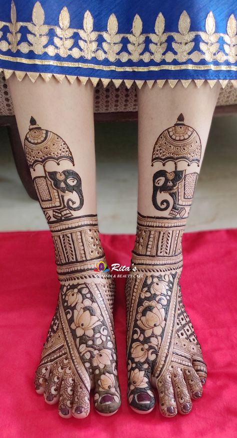 Elephant Mehendi Design Bridal, Mehendi Designs Bridal, Leg Mehandi, Leg Mehendi, Leg Mehendi Design, Beginner Henna, Leg Mehndi, Legs Mehndi Design, Mehndi Designs Bridal Hands