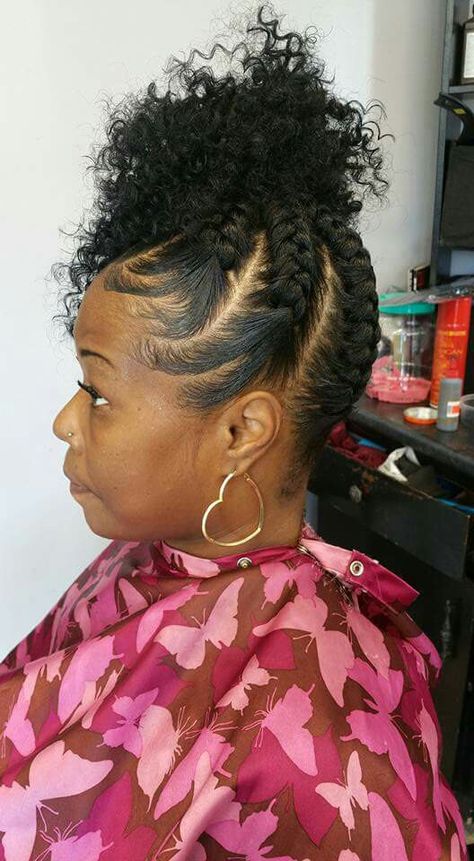 Braided Updo With Curls For Black Women, Updo Braided Ponytail Black Hair, Updos With Braids For Long Hair, Protective Hair Styles For Black Woman, Braids Updo For Black Women Up Dos, Updo Braids For Black Hair, Hairstyles For Men Braids, Natural Braid Styles, Goddess Braid Styles