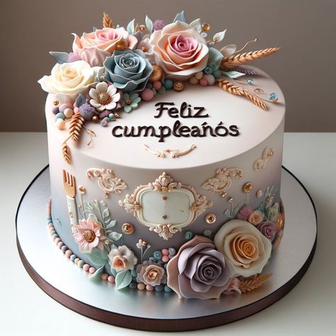 #FelizCumple - Saludos de Cumpleaños Happy Birthday Wishes Pics, Purple Cakes Birthday, Birthday Wishes Pics, Happy Birthday Wishes Cake, Purple Cakes, Birthday Wishes Cake, Birthday Congratulations, Pretty Birthday Cakes, Floral Cake