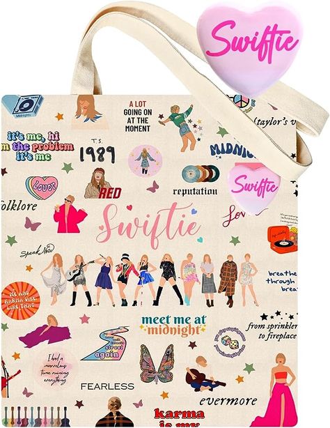 https://amzn.to/3P4a1vZ Music Lover Gifts, Eras Concert, Taylor Gifts, Taylor Swift Birthday Party Ideas, Taylor Swift Birthday, 13th Birthday Parties, Birthday List, Gift For Music Lover, Reusable Grocery Bags