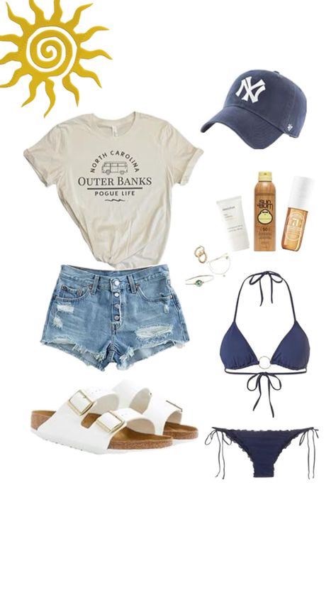 Beach Beach Bum Aesthetic, Beach Bum Outfit, Outer Banks Aesthetic, Aesthetic Beach, Aesthetic Outfit, Beach Aesthetic, Beach Bum, Beach Vibe, Outer Banks