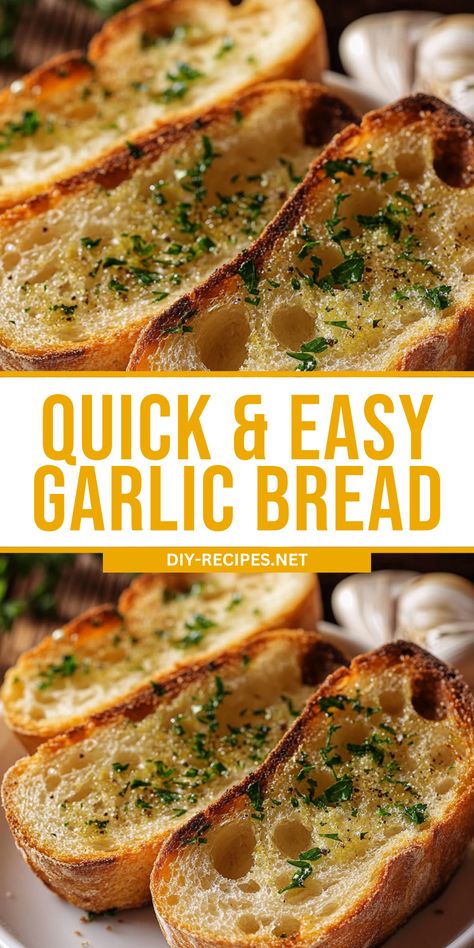 This quick and easy Garlic Bread recipe is a must-try! With simple ingredients and bold flavors, it’s ready in under 15 minutes. Crunchy Garlic Bread, At Home Garlic Bread, Garlic Paste For Bread, Crusty Garlic Bread, Quick And Easy Garlic Bread, Easy Garlic Flat Bread Recipe, Easy Garlic Bread Recipe From Scratch, Home Made Garlic Bread Recipe Homemade, How To Make Garlic Bread