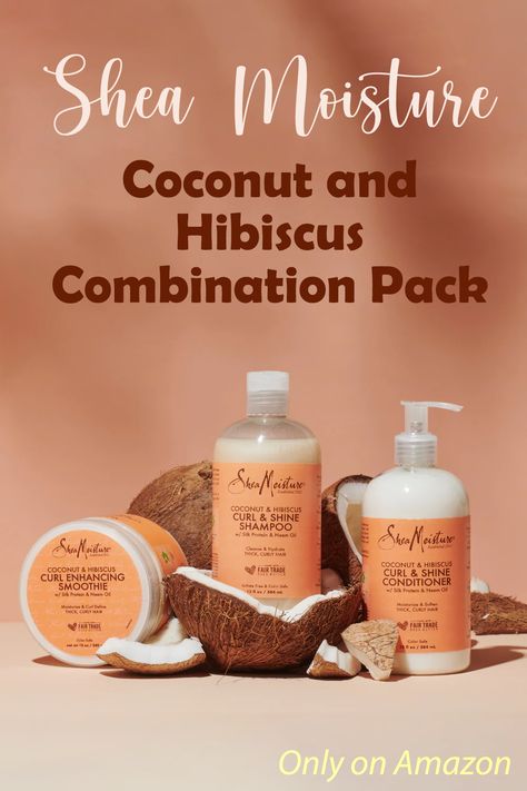 Shea Moisture Shea Moisture Coconut And Hibiscus, Shea Moisture Curl Enhancing Smoothie, Shea Moisture Coconut, Hibiscus Hair, Curl Enhancing Smoothie, Coconut Hibiscus, Hair Fair, Shea Moisture, Thick Curly Hair