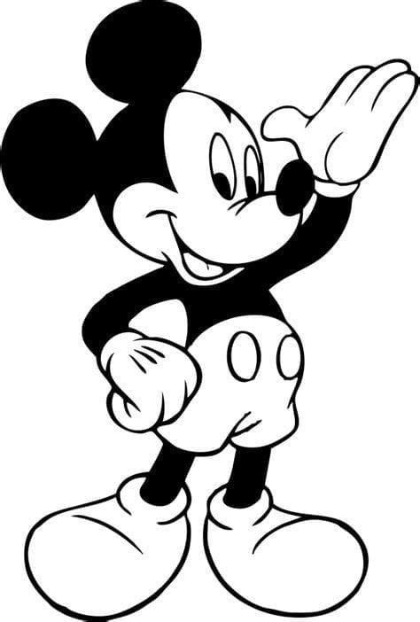 Mickey Mouse Stencil, Mickey Mouse Black And White, Mickey Mouse Drawing, Mickey Mouse Coloring, Mouse Outline, Mouse Drawings, Mickey Mouse Outline, Mouse Coloring Pages, Γενέθλια Mickey Mouse