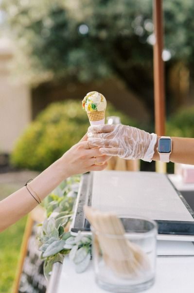 Nothing pairs better with the sunny summertime than cool and sweet ice cream! The Sweet Tooth Ice Cream Cart scooped up some yummy Mango Sorbet, Birthday Cake, Red Raspberry Sorbet and Chocolate Chip Ice Cream for this beautiful outdoor summer baby shower!



Photo: Denise Apgar Photo Ice Cream Wedding, Ice Cream Tubs, Ice Cream Stand, Fruit Ice Cream, Ice Cream Cart, Ice Cream Photos, Mango Sorbet, Raspberry Sorbet, Married With Children