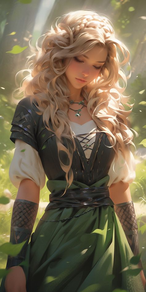 Character art created with Midjourney Ai #Artwork #Character #Fantasy Blond Witch Art, Fanstay Female Character, Healer Character Art, Princess Art Oc, Blonde Witch Fantasy Art, Fantasy Healer Art, Blonde Pirate Woman, Blond Woman Art, Fantasy Royalty Art