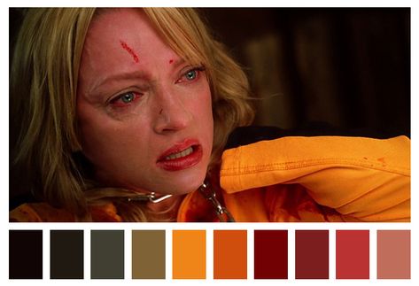 Kill Bill Movie, Kill Bill Vol 1, Movie Color Palette, Michel Gondry, Cinema Colours, The Truman Show, Enjoy The Silence, Gentlemen Prefer Blondes, Karate Girl