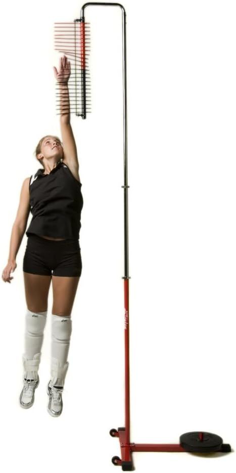 The BEST way to measure your results from training is with this from Tandem Sport Vertical Challenger - Stand-Alone Jump Measurement Tester Training Aid (Affiliate Link Below) High Vertical Jump, Volleyball Training Aids, Volleyball Training Equipment, Vertical Jump, Volleyball Training, Sports Models, Sports Training, Measurement Tools, Training Equipment