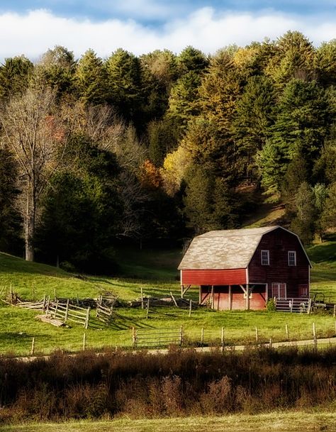 Connecticut, Landscape, Scenic, Farm, Rural, Sky Village Photos, Country Barns, District Of Columbia, Old Barns, Village Life, Public Domain Images, Fine Art Photo, Autumn Trees, Farm Life