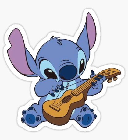 Disney Stickers | Redbubble Ukulele Stickers, Disney Mignon, Stickers Cool, Guitar Stickers, Preppy Stickers, Monster Stickers, Stitch Drawing, Lilo Et Stitch, Bubble Stickers