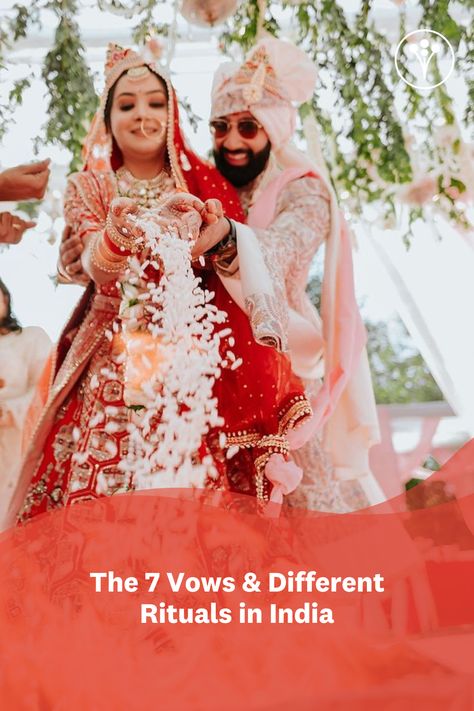 The 7 sacred circles that a couple takes around the holy fire are not just any ritual in Indian Vedic weddings. They are much more than just a custom. Read to know more about this magical tradition. Couple Outfit Goals, Hindu Wedding Ceremony, Mumbai Wedding, Sacred Circle, Tamil Wedding, Bengali Wedding, Wedding Mandap, Bride Sister, Wedding Rituals