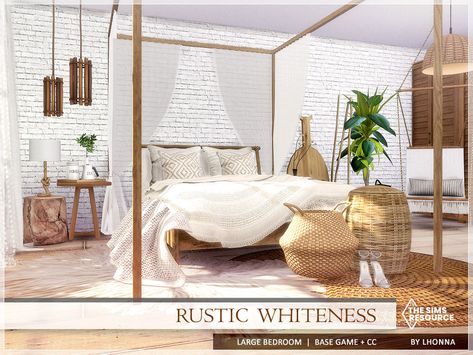 Sims 4 Boho House Cc, Sims 4 Cc Boho Furniture, Sims 4 Farmhouse Cc, Sims 4 Boho Cc, Sims Bedroom, Sims 4 Rooms, Sims4 Furniture, Camper Furniture, Sims 4 Cc Furniture Living Rooms