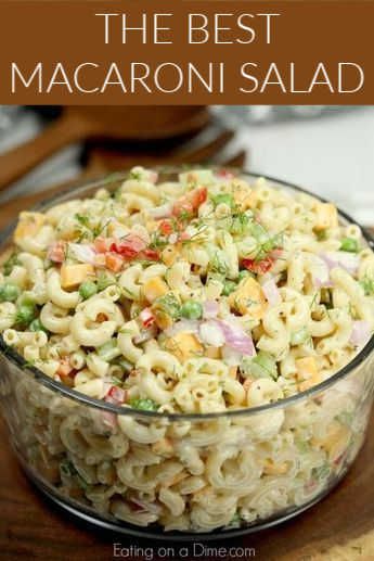 The Best Macaroni Salad, Salad Macaroni, Easy Macaroni Salad, Best Macaroni Salad, Easy Macaroni, Resep Salad, Macaroni Salad Recipe, Salad Pasta, Best Salad Recipes