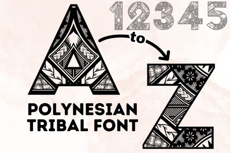 The Polynesian Tribal font is inspired by the art and symbols of Polynesian cultures across the Pacific Islands. It has a bold, tribal look with thick, solid letters that mimic the shapes and patterns carved into wood or stone. Try before you buy Polynesian Tribal font for iOS, Android, macOS, or Windows for free, or […] Get your free download of the Polynesian Tribal Font now at FreeFontDL - <a rel="n... Polynesian Patterns, Bold Script Font, Polynesian Art, Pacific Islander, Polynesian Culture, Pacific Islands, Display Fonts, American Flag Background, Art Deco Patterns