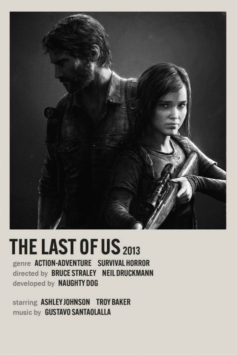 Tlou Game Poster, The Last Of Us Game Poster, Tlou Poster Vintage, The Last Of Us Minimalist Poster, Video Game Polaroid Poster, Game Polaroid Poster, Tlou Poster, The Last Of Us Poster, Games Poster