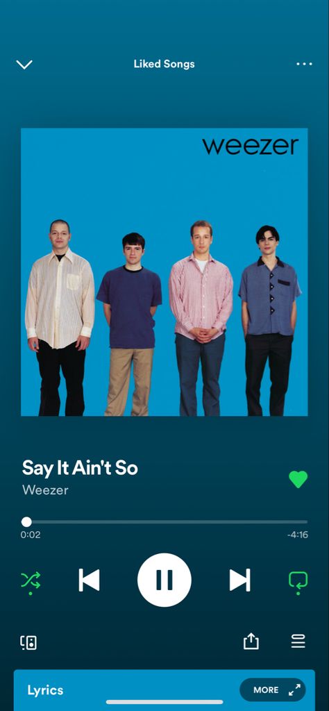 Say it ain’t so #weezers #indieartist #rockmusic #musictaste Sweater Song, Guitar Guy, Oingo Boingo, I Need Love, Buddy Holly, Me Too Lyrics, Weezer, Talking Heads, Band Posters