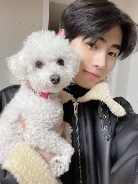 ENHYPEN Sunghoon selfie picture with his dog Gaeul • Taken from Enhypen’s Official Twitter Account (@ENHYPEN_members) • #kpop #enhypen #sunghoon #gaeul #dog #selfie #cute Han Hyo Joo, Korean Boy, Boy Group, Sung Hoon, Twitter Update, Kpop Guys, Extended Play, Kpop Wallpaper, Jack Russell