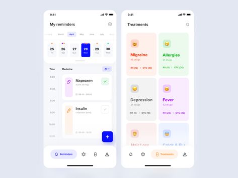 Medicine Reminder App, Medicine Reminder, To Do App, Reminder App, Ux Case Study, Pill Reminder, Ui Design Mobile, Ui Ux 디자인, Medical App