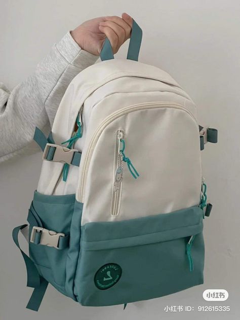 Bagpacks For Women Aesthetic, Aesthetic Bags For School, Cute School Bags, Stylish School Bags, School Bag Essentials, Cute School Stationary, My Style Bags, Girly Bags, College Bags